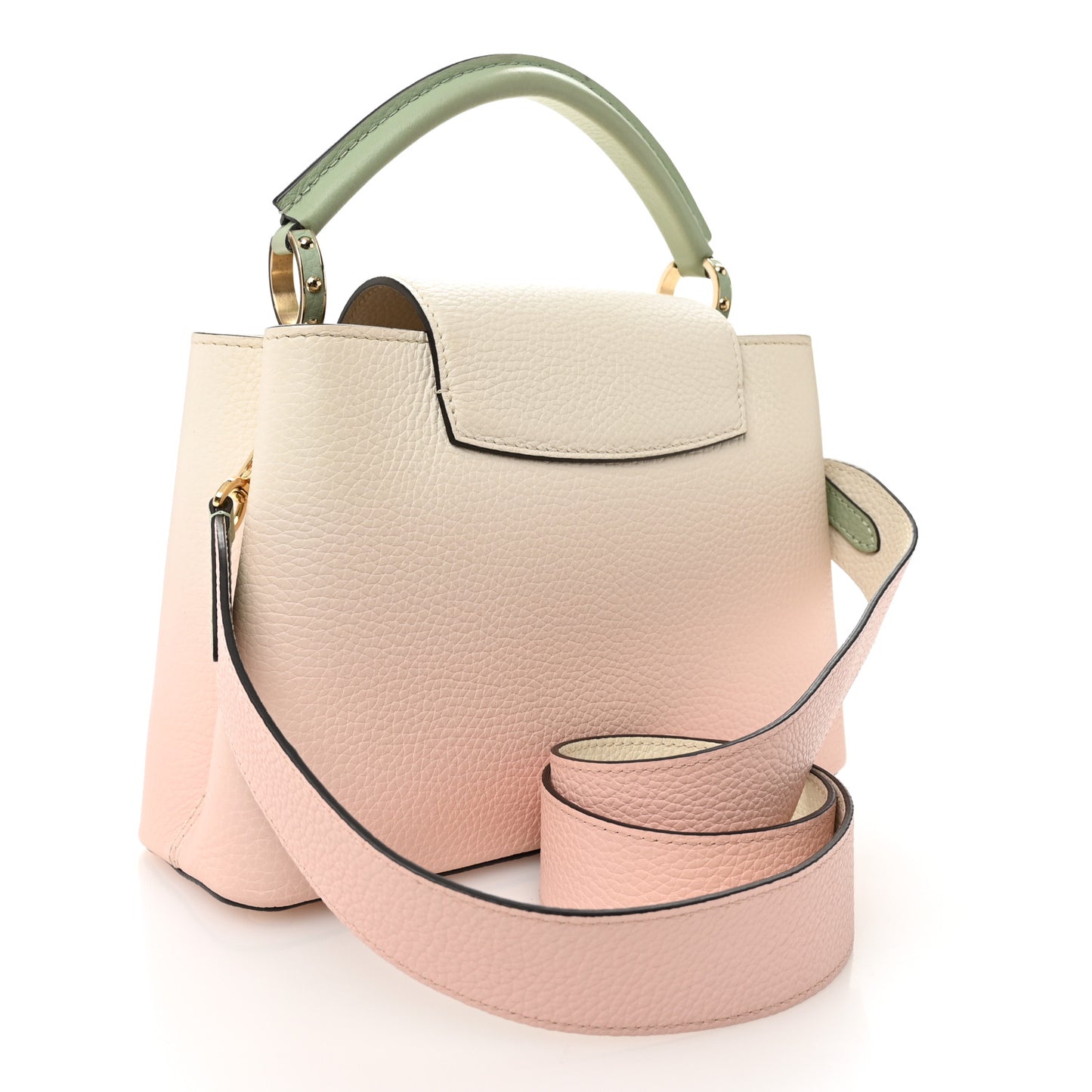 Taurillon Gradient Capucines BB Creme Rose Jade