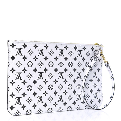 Louis Vuitton Monogram Giant Neverfull MM GM Pochette White 3 of 6