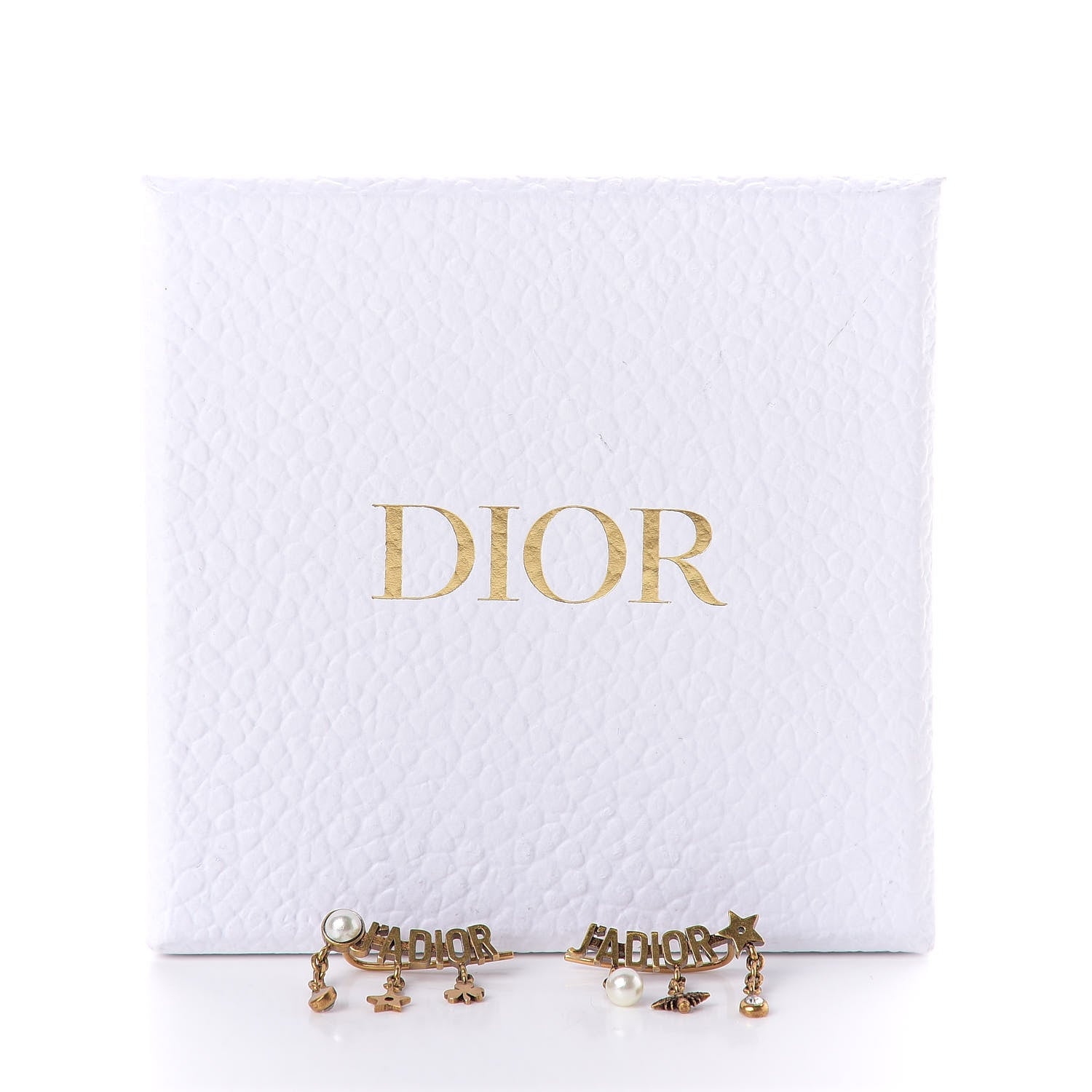 Christian Dior Pearl Crystal J'Adior Earrings Aged Gold 4 of 4