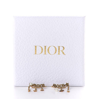 Christian Dior Pearl Crystal J'Adior Earrings Aged Gold 4 of 4