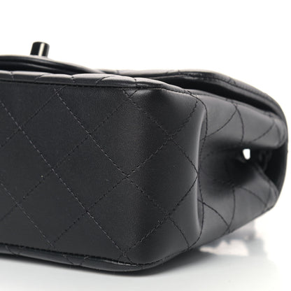 Chanel Lambskin Quilted Mini Square Flap So Black 9 of 10