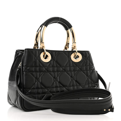Christian Dior Calfskin Cannage Medium The Lady 95.22 Black 3 of 15