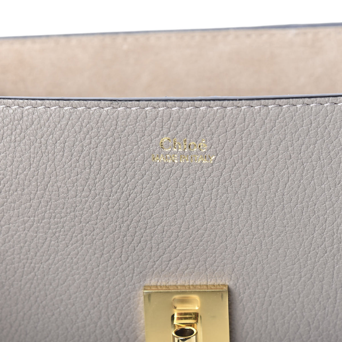 Grained Lambskin Drew Shoulder Bag Motty Grey