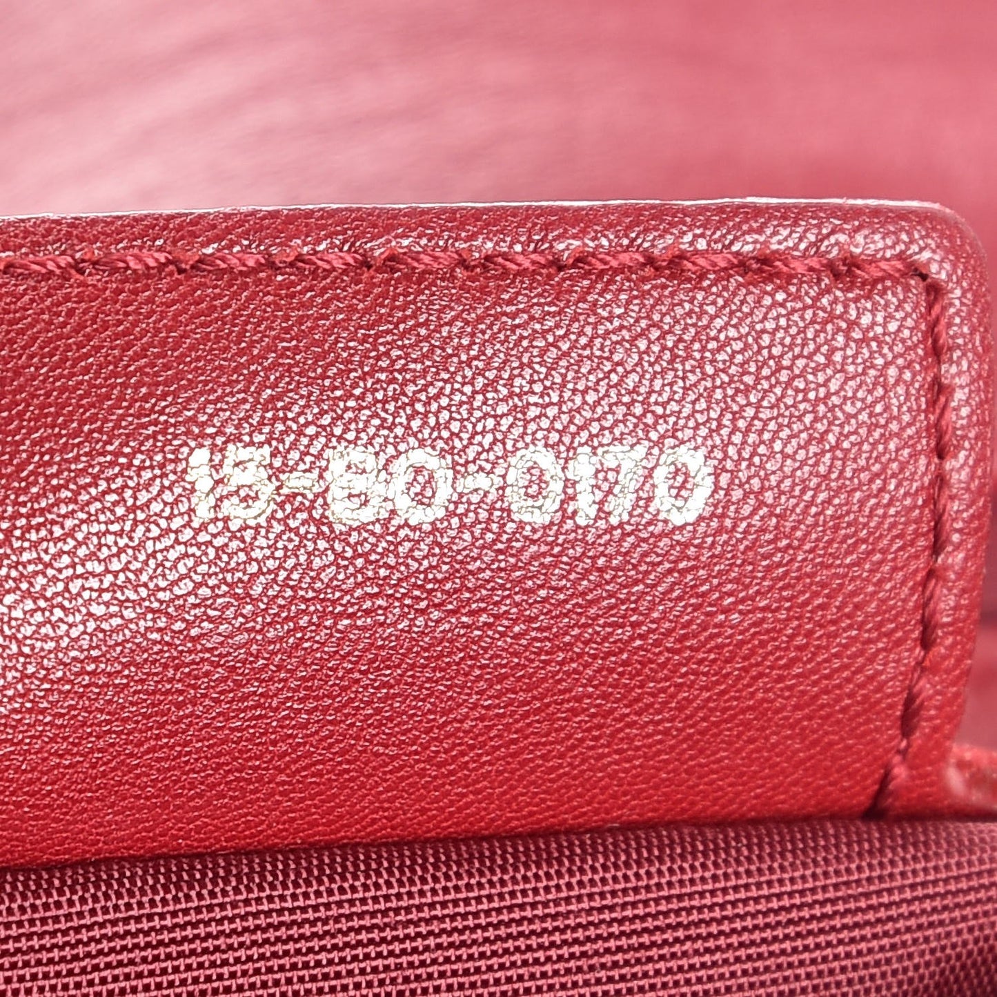 Lambskin Cannage Medium Delidior Flap Red