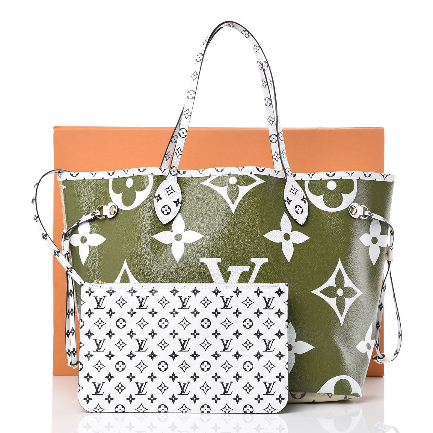 Monogram Giant Neverfull MM Kaki