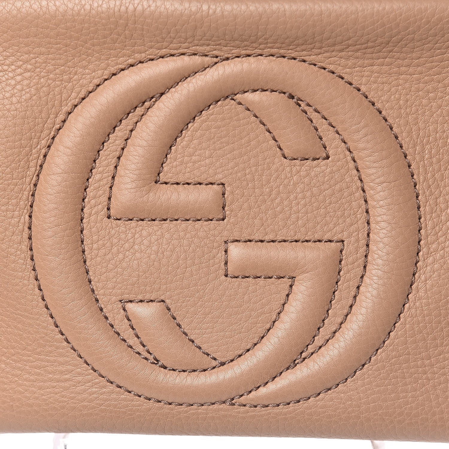 Gucci Pebbled Calfskin Small Soho Disco Bag Rose Beige 11 of 11