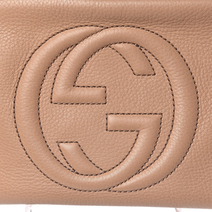 Gucci Pebbled Calfskin Small Soho Disco Bag Rose Beige 11 of 11