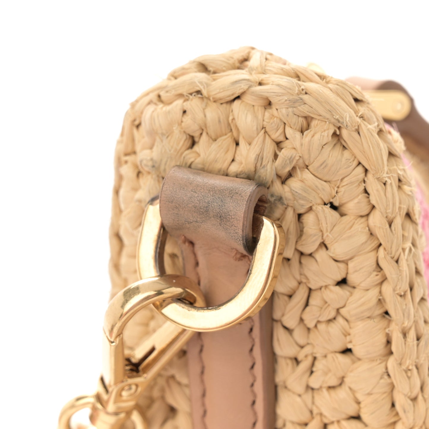 Yarn Raffia Effect Crochet Striped Re-Edition 2005 Shoulder Bag Naturale Petalo