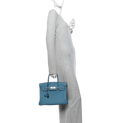 Hermes Togo Birkin 30 New Bleu Jean 2 of 10