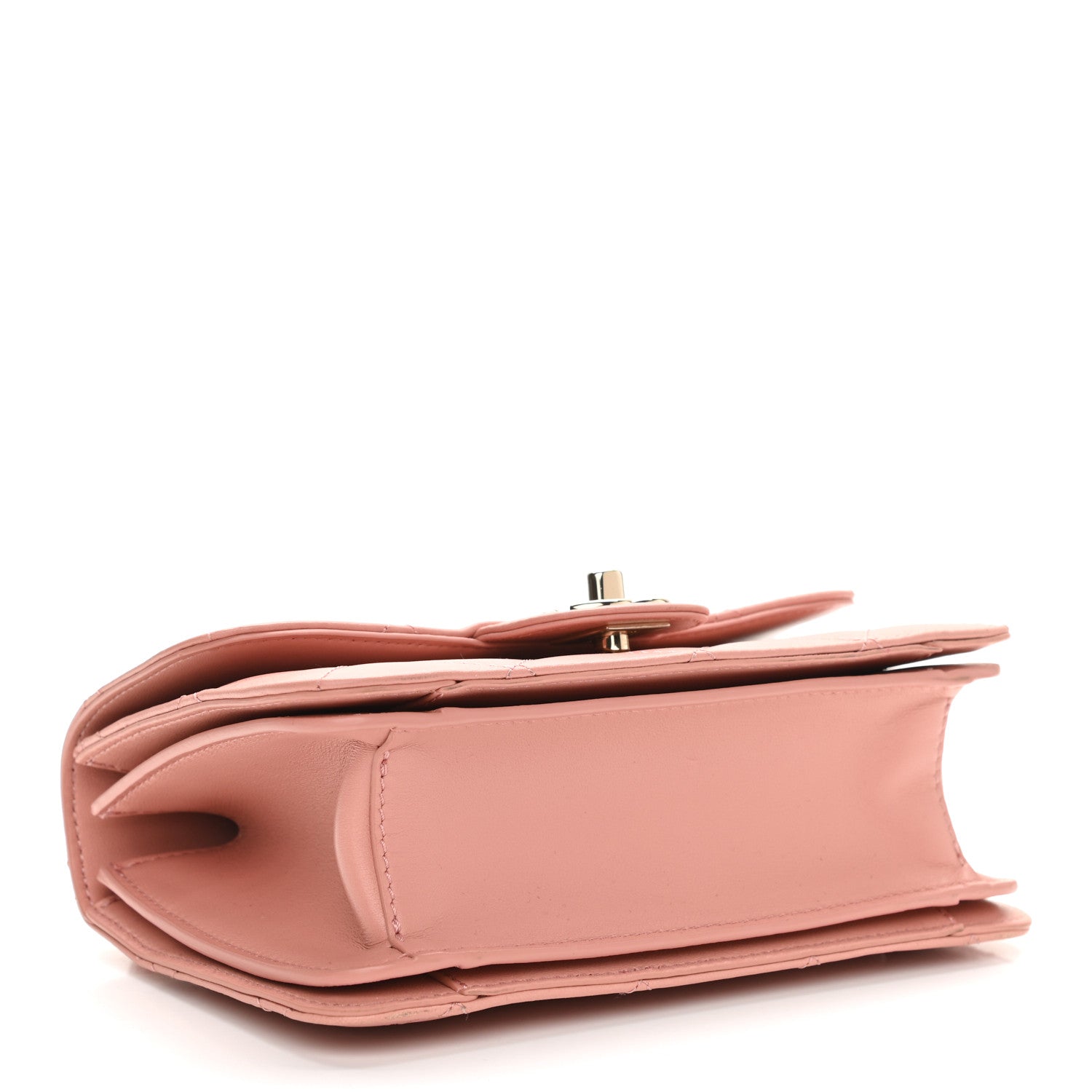 Chanel Calfskin Quilted Small Top Handle Flap Blush 3 of 9