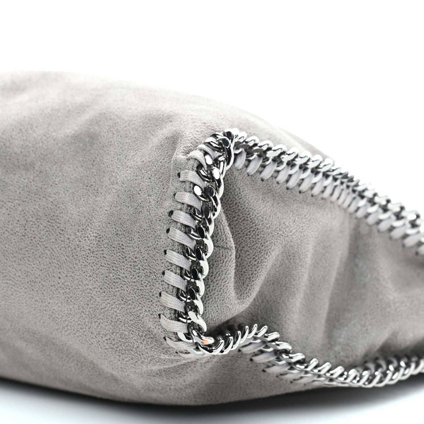 Shaggy Deer Falabella Fold Over Tote Grey