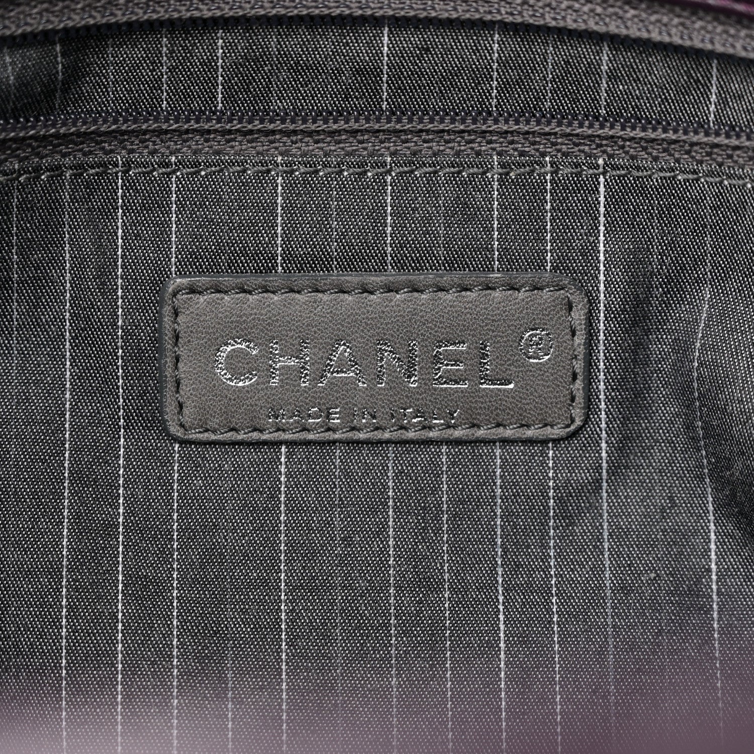 Chanel Lambskin In And Out XL Maxi Flap Dark Purple 6 of 11