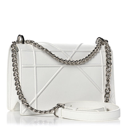 Christian Dior Calfskin Medium Diorama Flap Bag Off White 2 of 12