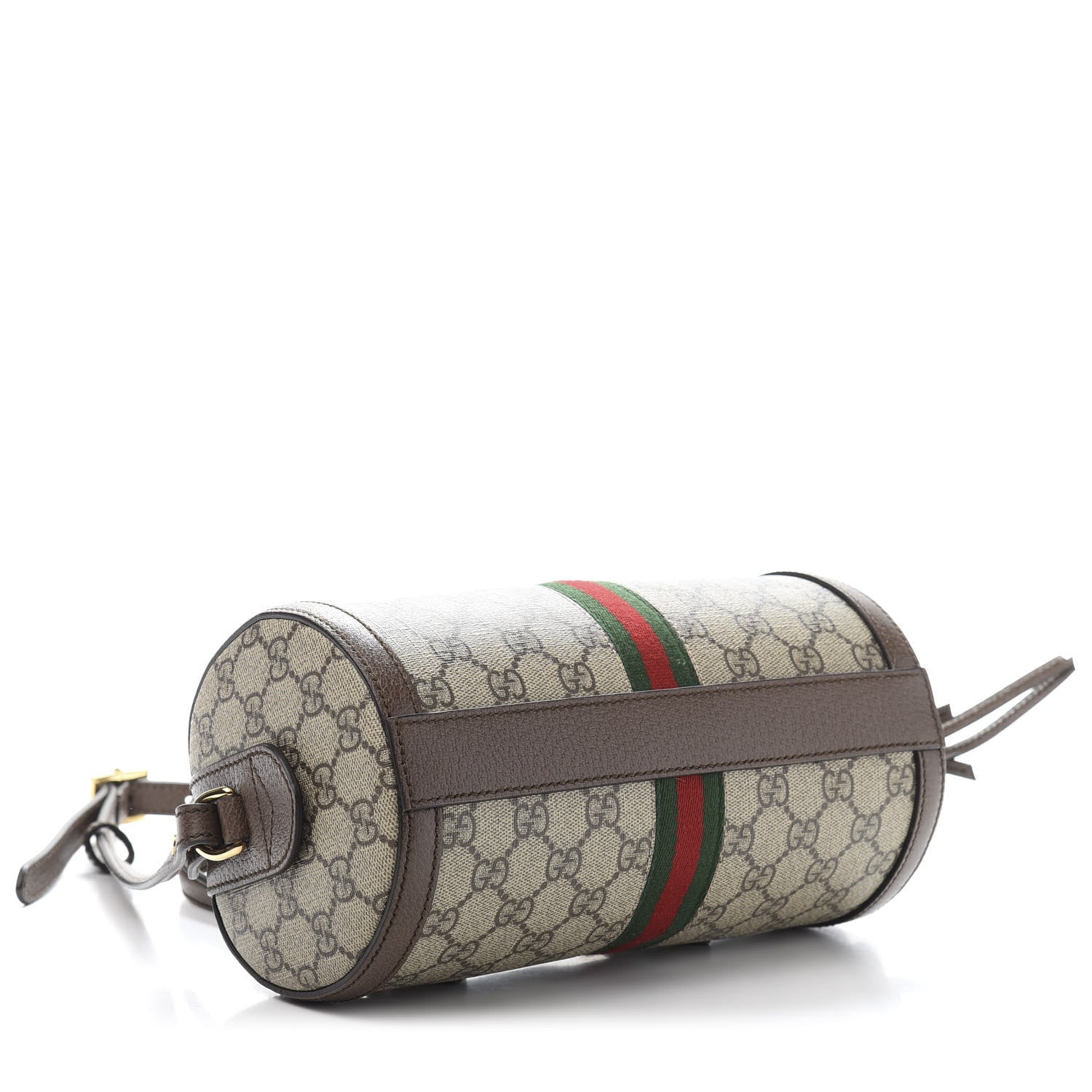Gucci GG Supreme Monogram Web Small Ophidia Boston Bag Beige New Acero 4 of 13