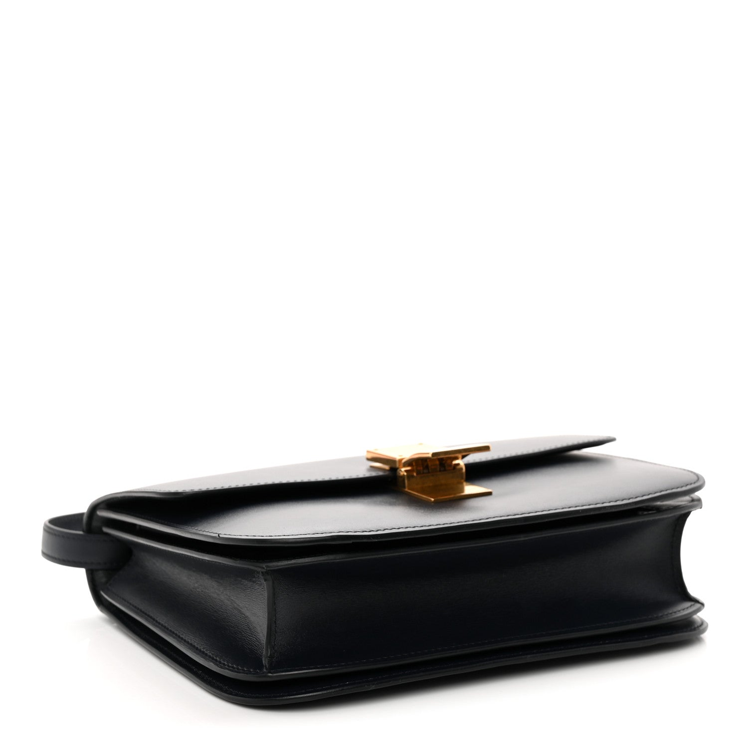 Celine Box Calfskin Medium Classic Box Flap Bag Navy 4 of 10