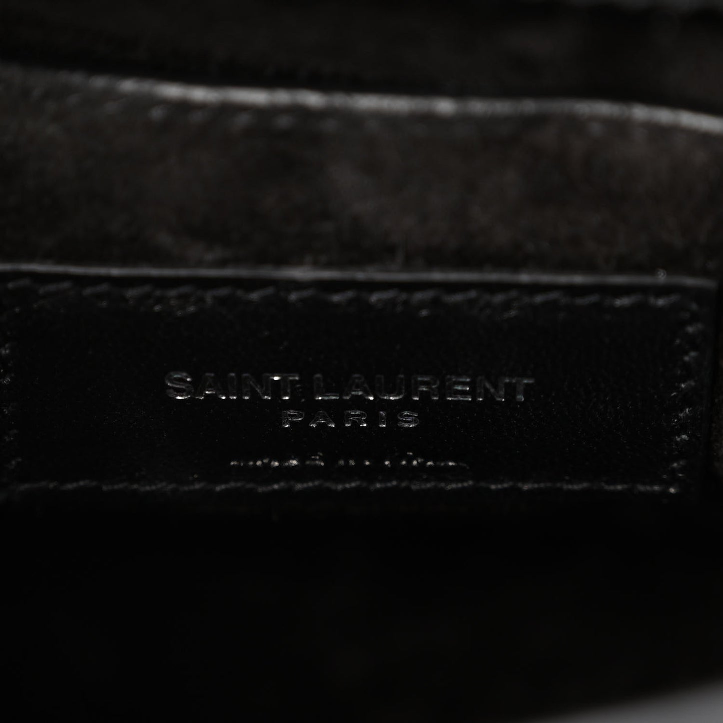Calfskin Crocodile Embossed Medium Monogram Sunset Black