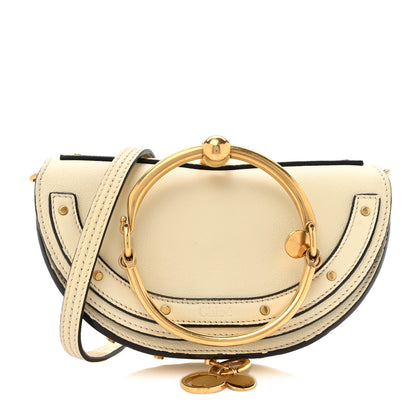 Chloe Calfskin Small Nile Bracelet Minaudiere Bag Off White 1 of 14