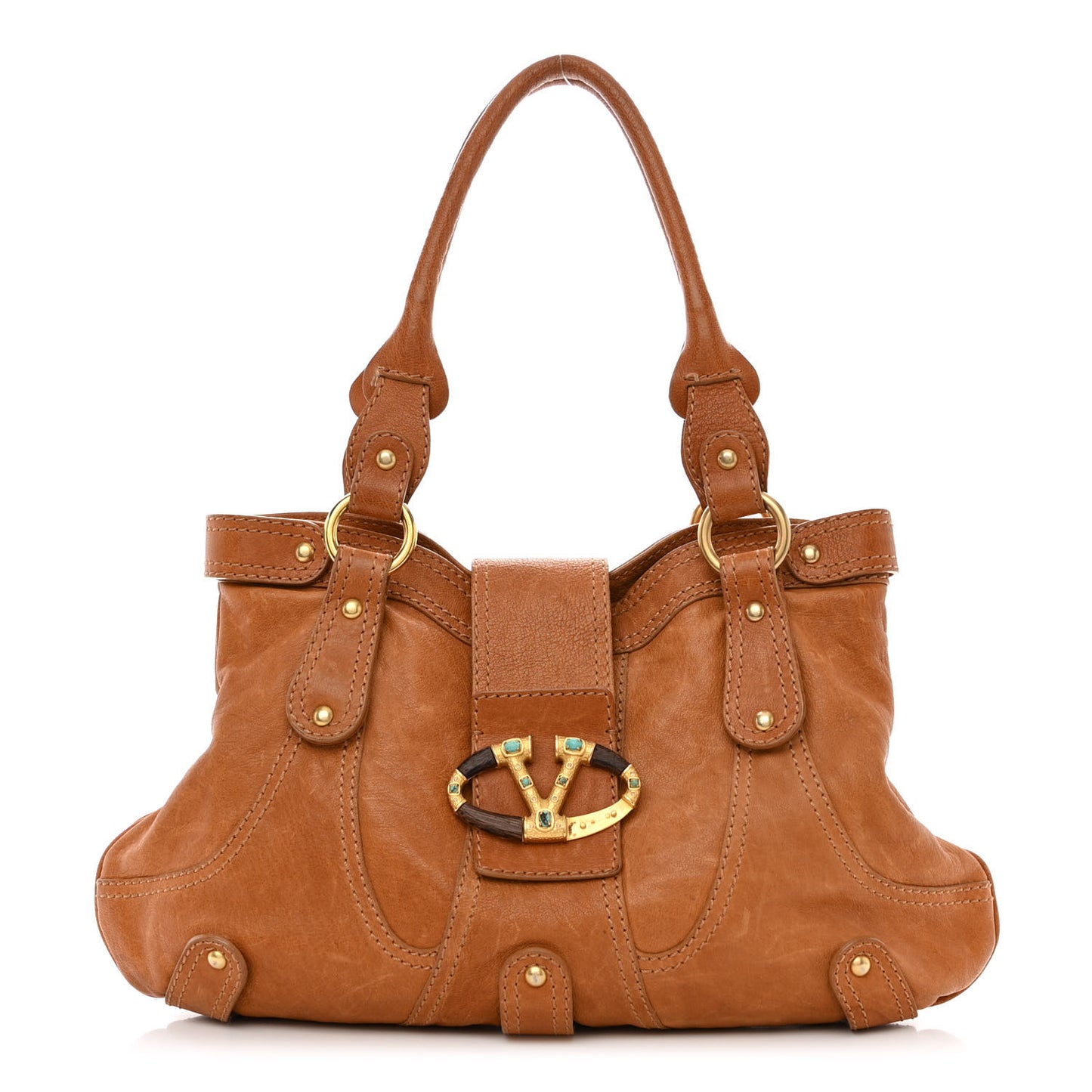 Calfskin Catch Hobo Brown