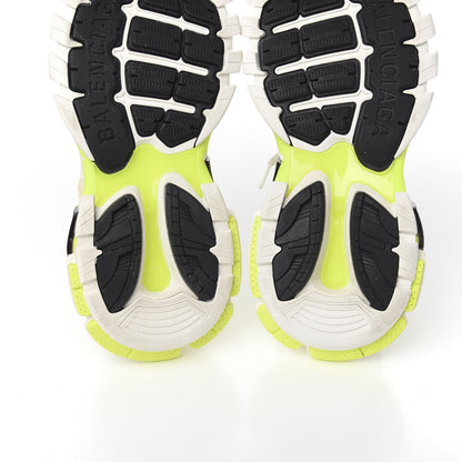 Balenciaga Rubber Mesh Bi-Color Womens Track.2 Open Sneakers 37 White Fluo Yellow 7 of 9