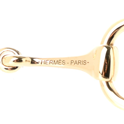 Hermes Permabrass Mors Scarf Ring Gold 3 of 4