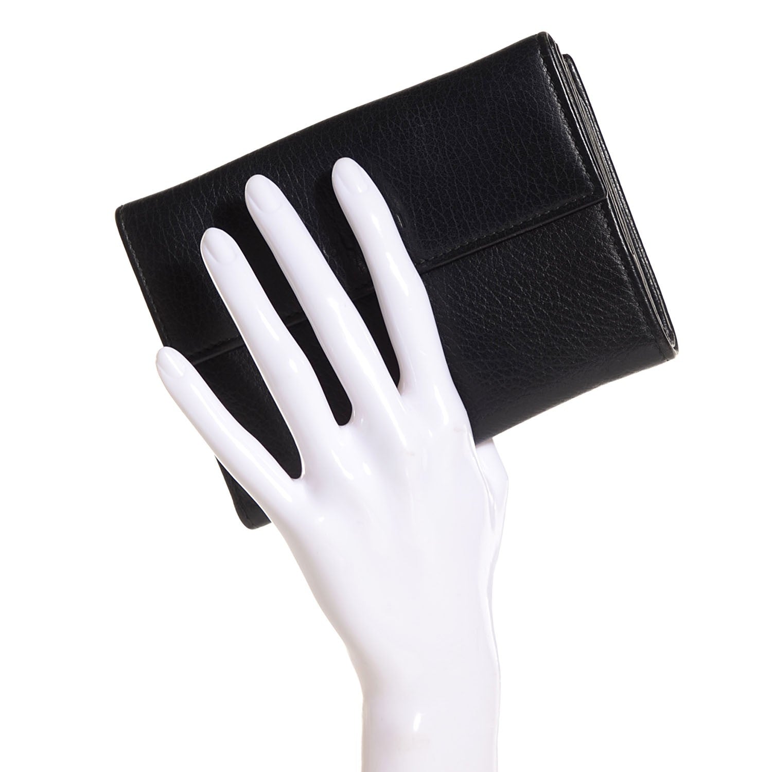 Gucci Calfskin French Flap Wallet Black 2 of 6
