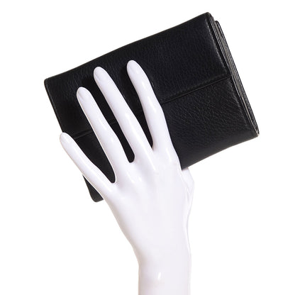 Gucci Calfskin French Flap Wallet Black 2 of 6