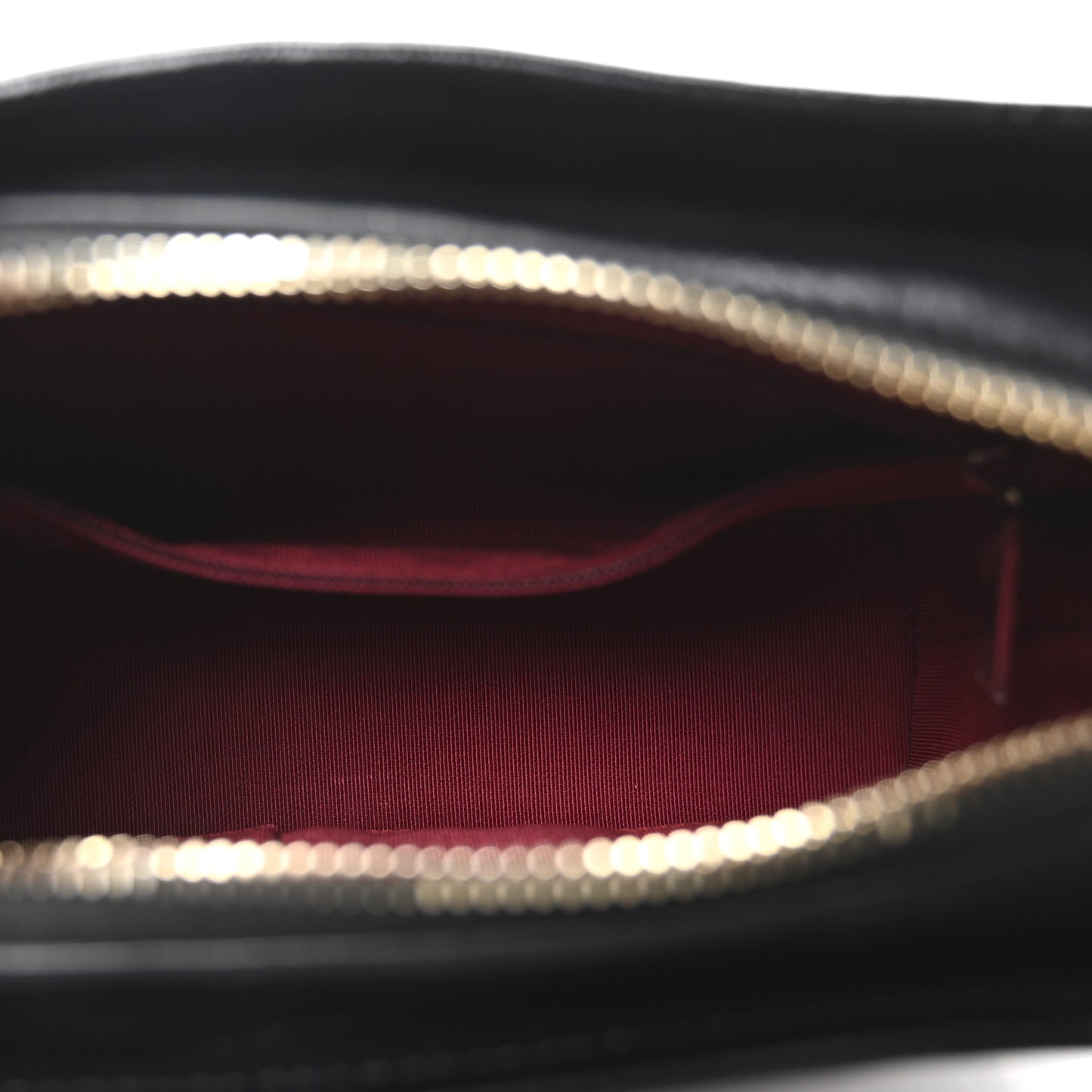 Aged Calfskin Quilted Small Gabrielle Hobo Black