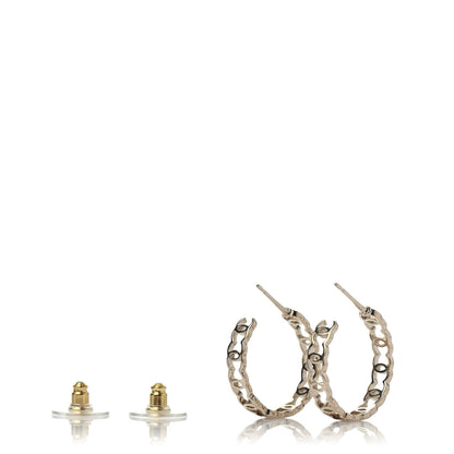 Chanel Metal CC Hoop Earrings Gold 3 of 4