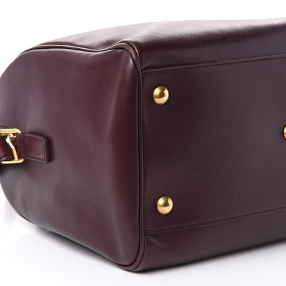 Saint Laurent Calfskin Classic Duffle 6 Amarena 8 of 20