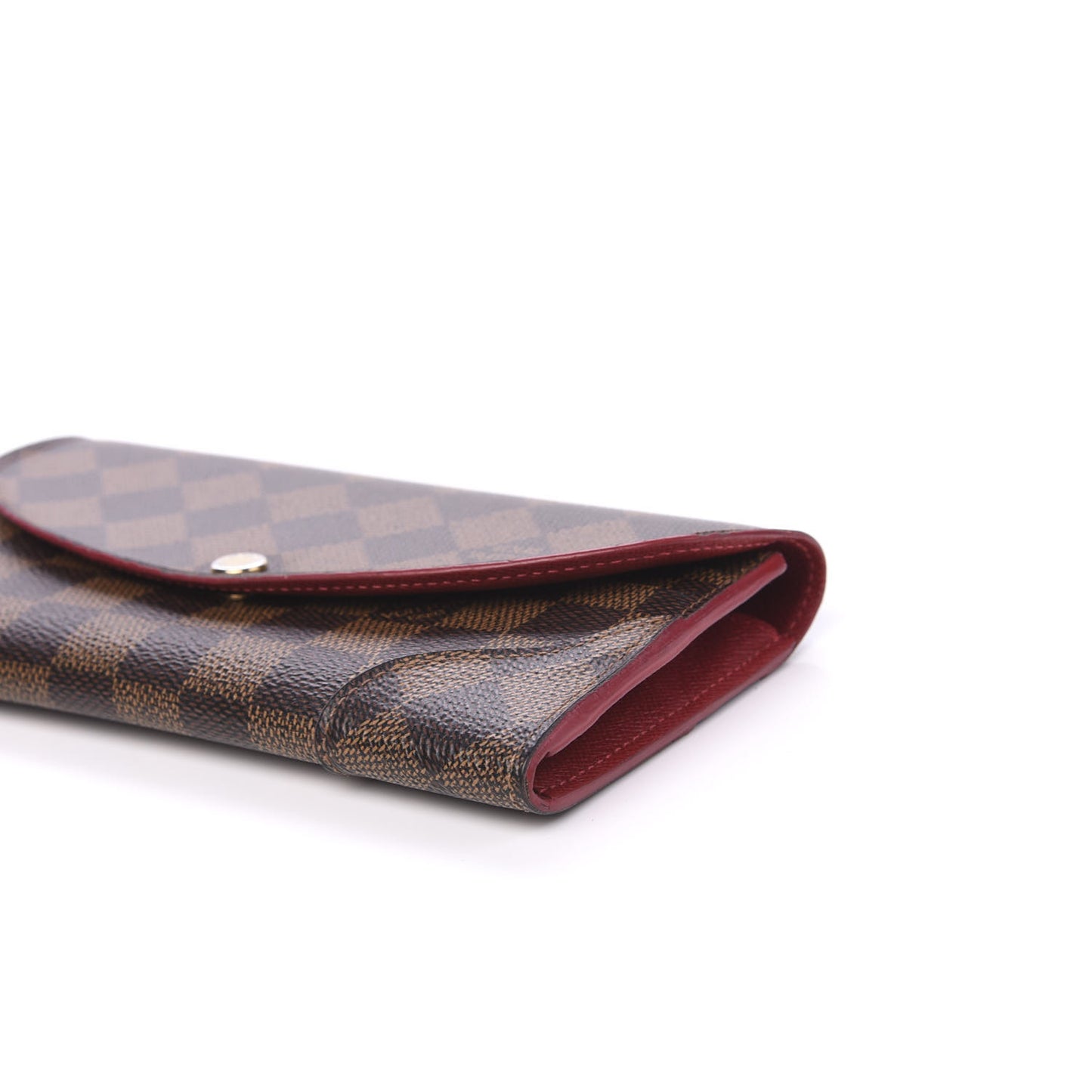 Damier Ebene Caissa Wallet Cherry