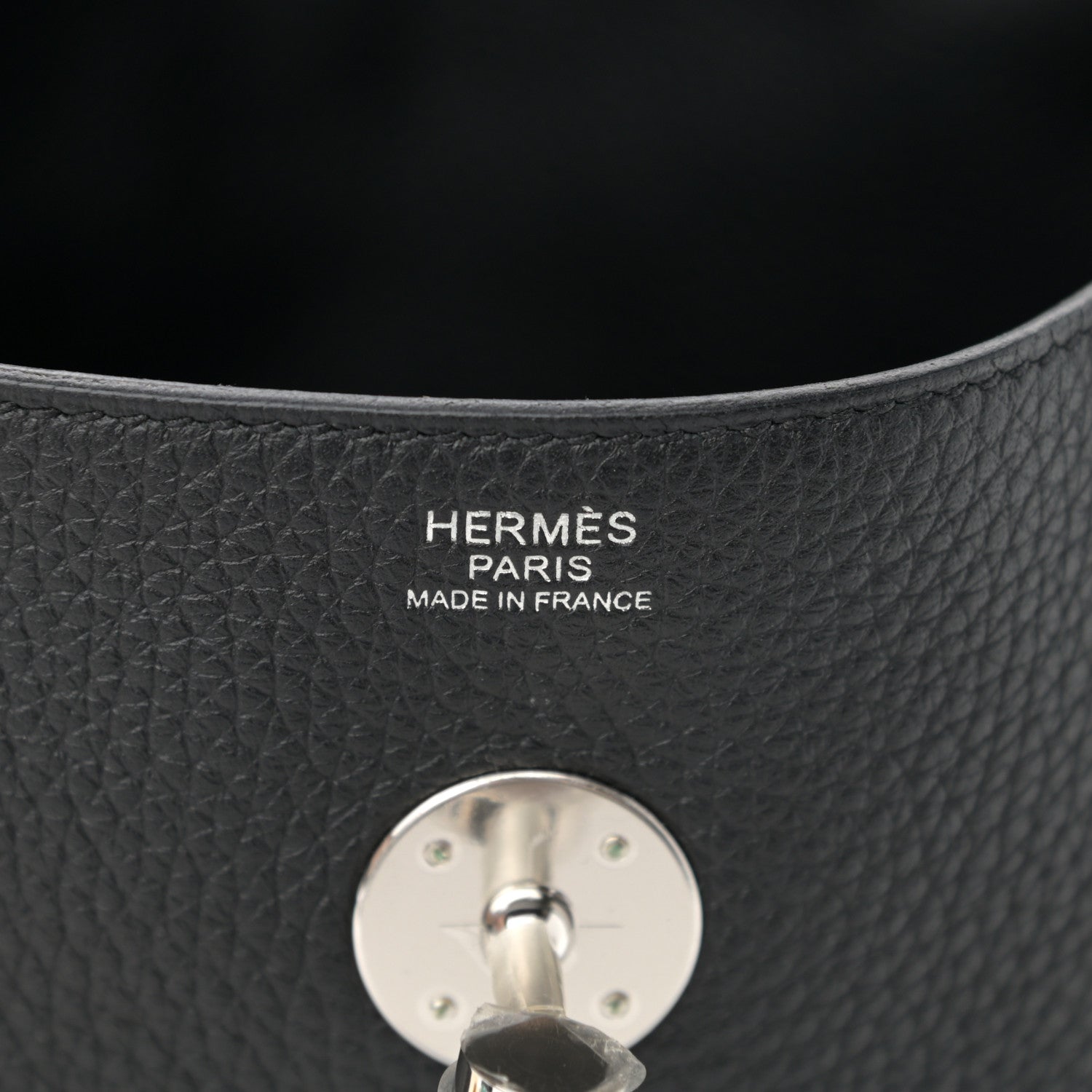 Hermes Taurillon Clemence Lindy 30 Black 6 of 12