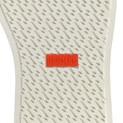 Hermes Canvas Calfskin Get Sneakers 36 Prunoir Blanc 7 of 10
