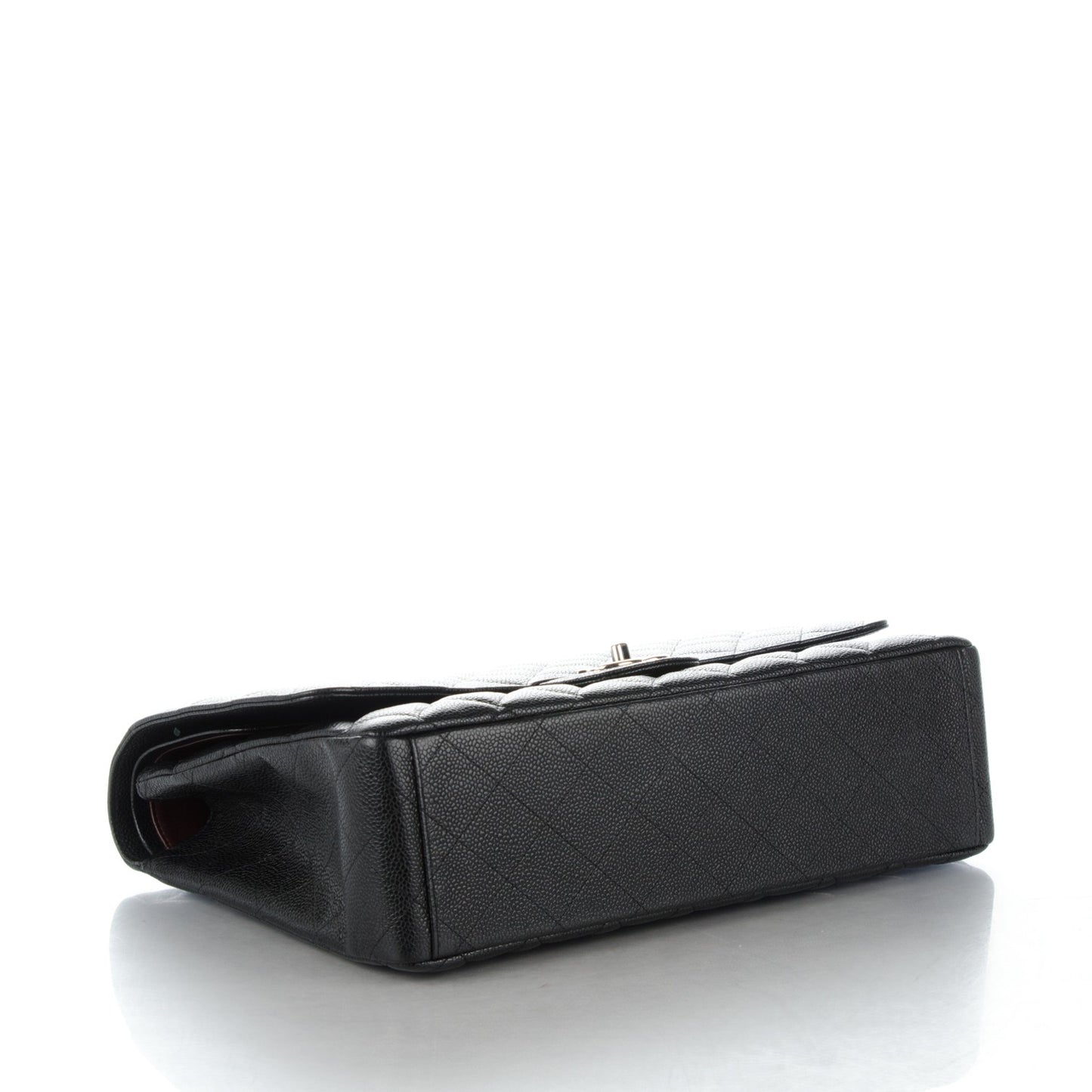 Caviar Quilted Maxi Double Flap Black