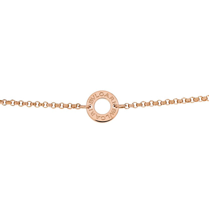 Bulgari 18K Rose Gold Diamond Small B.Zero1 Pave Pendant Necklace 4 of 8