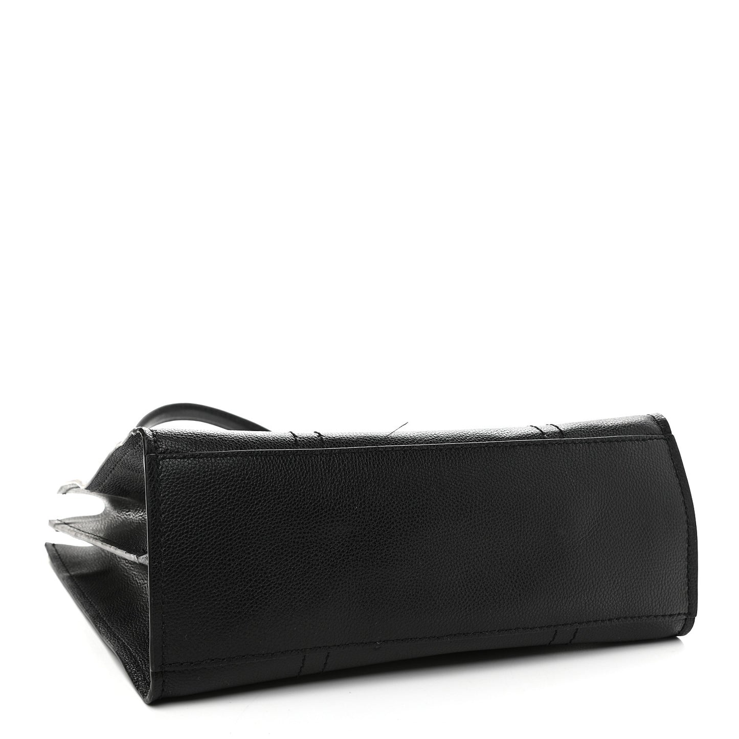 Grained Calfskin The Tag Tote Black
