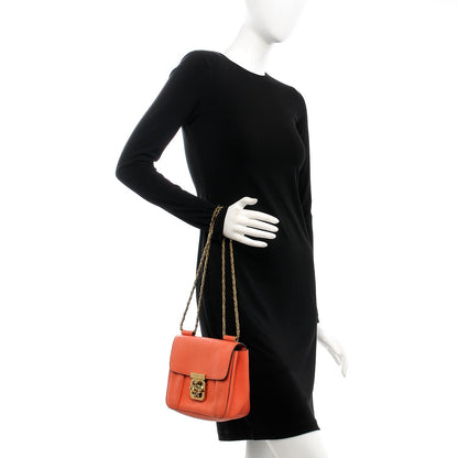 Chloe Goatskin Small Elsie Shoulder Bag Coral Pop 3 of 8