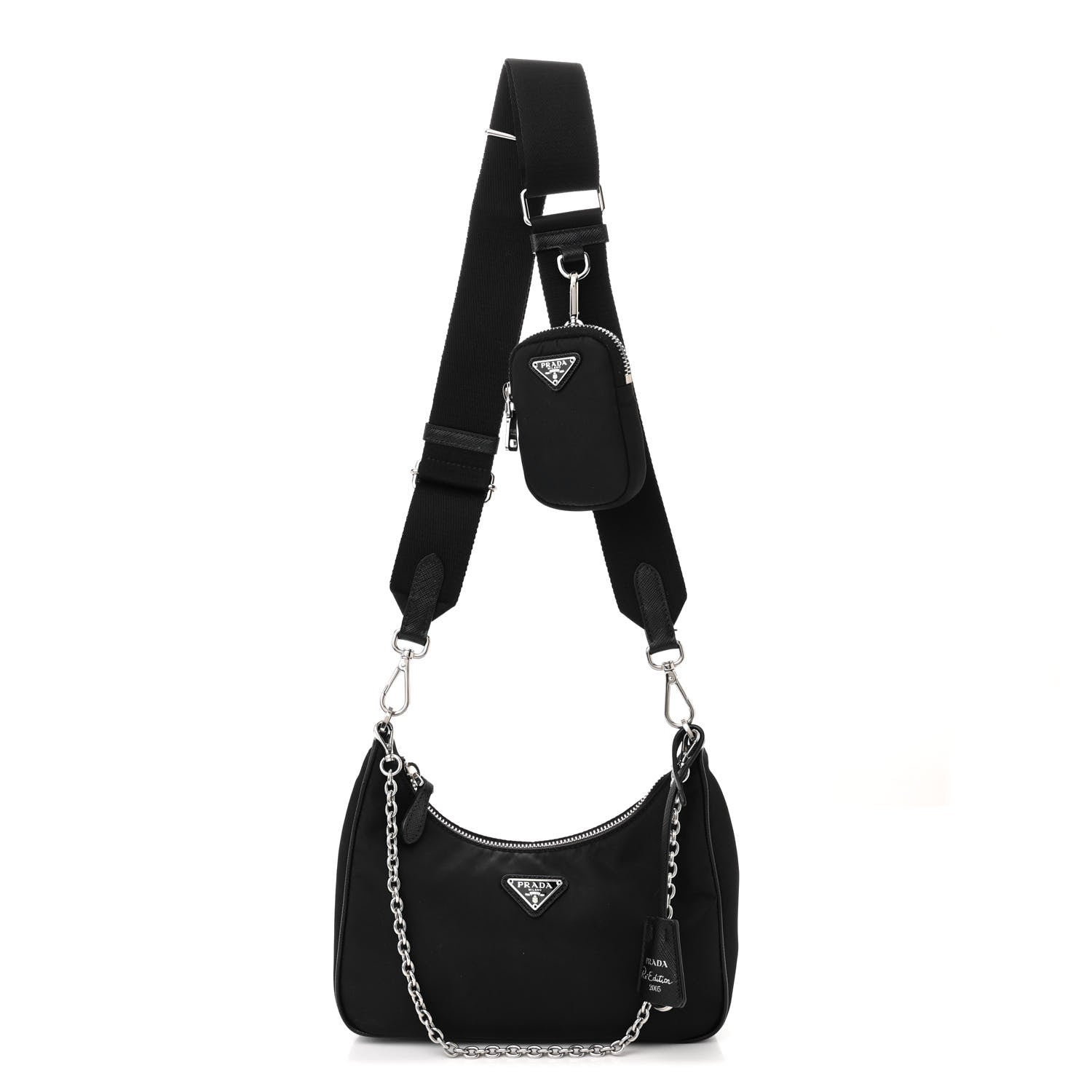 Prada Nylon Re-Edition 2005 Shoulder Bag Black 1 of 11