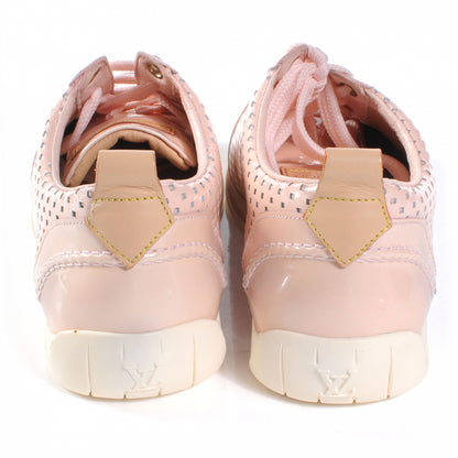 Louis Vuitton Patent Leather Perforated Sneakers 38 Pink 4 of 6