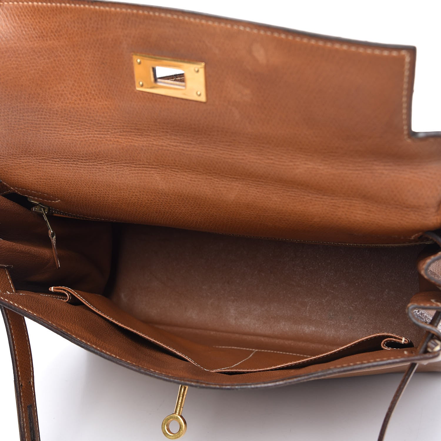 Hermes Courchevel Kelly Retourne 28 Gold 5 of 19