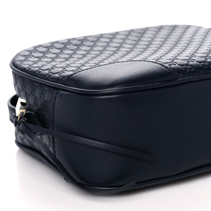 Gucci Soft Microguccissima Mini Bree Messenger Bag Blue 9 of 10