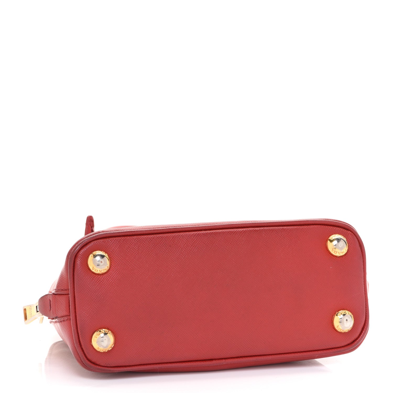 Prada Saffiano Lux Mini Promenade Tote Fuoco 4 of 13