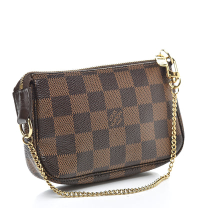 Louis Vuitton Damier Ebene Complice Trunks and Bags Mini Pochette Accessories Red 3 of 7