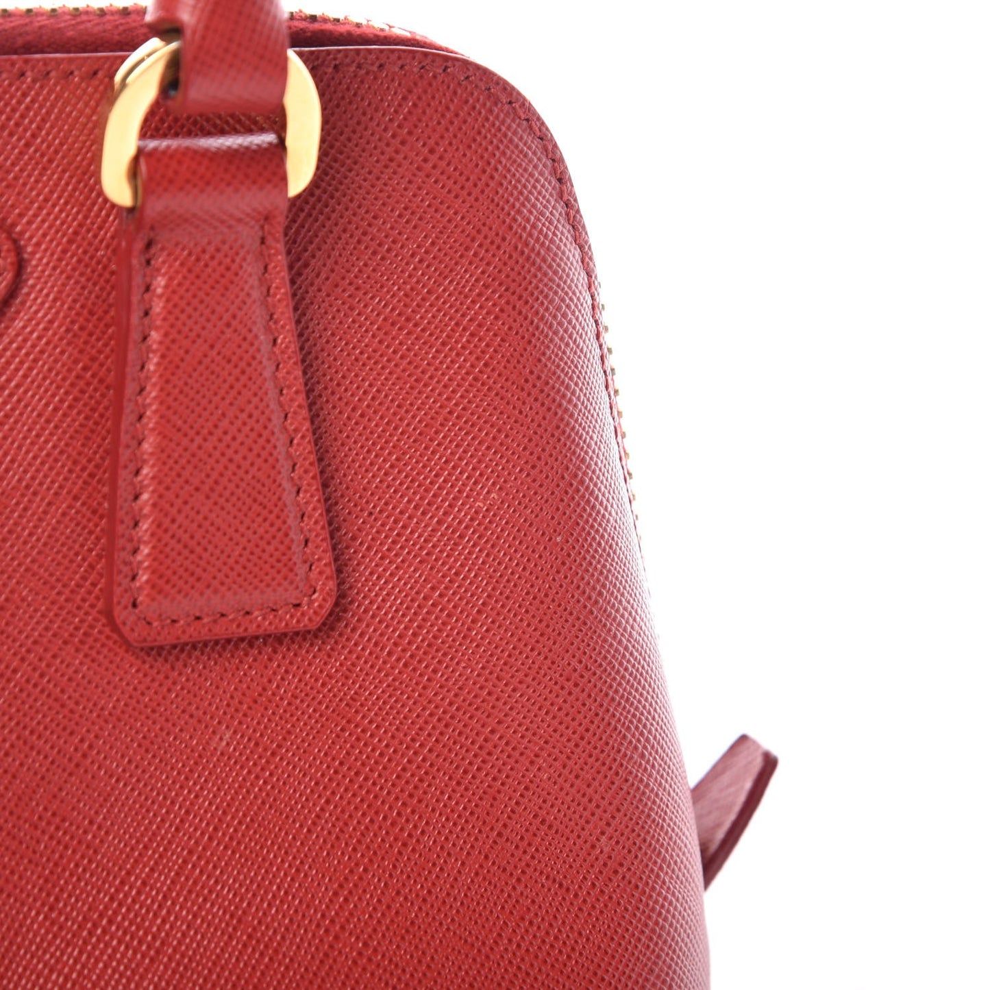 Saffiano Lux Mini Promenade Tote Fuoco