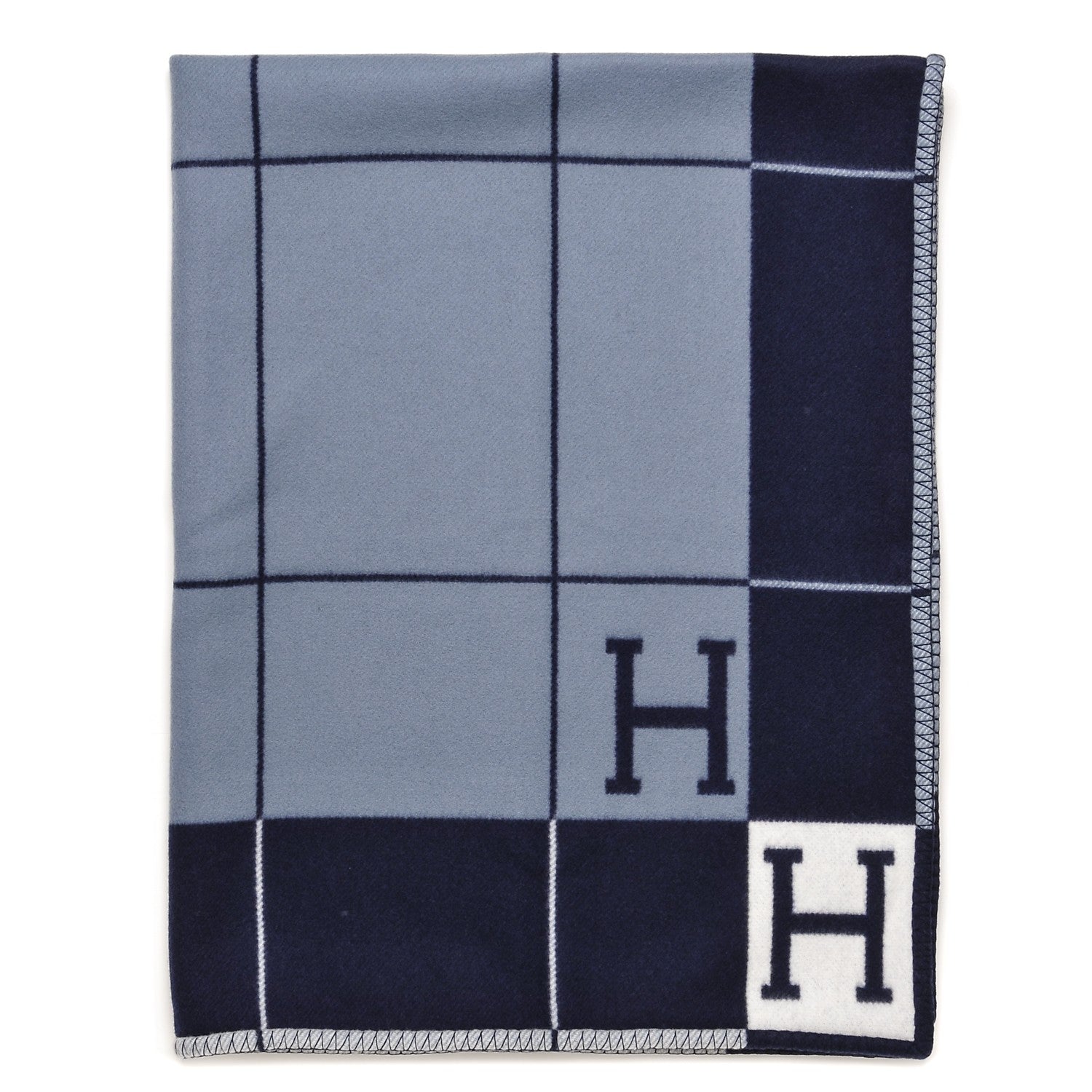 Hermes Wool Cashmere Avalon III Blanket Caban Ecru 1 of 4
