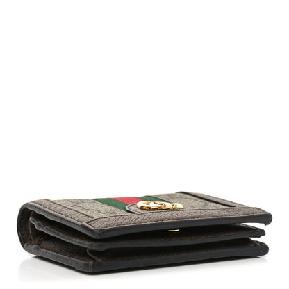 Gucci GG Supreme Monogram Web Ophidia Card Case Beige New Acero 4 of 7