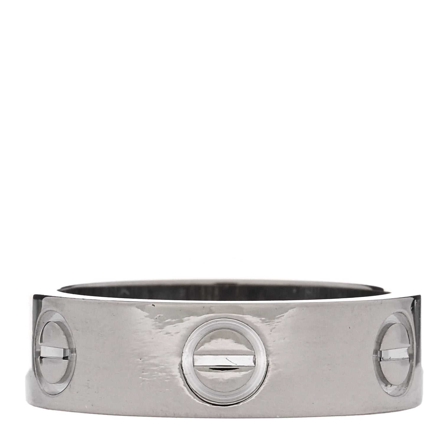 Cartier 18K White Gold 5.5mm LOVE Ring 49 5 3 of 4