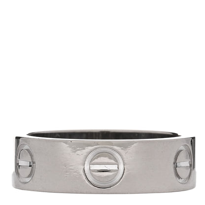 Cartier 18K White Gold 5.5mm LOVE Ring 49 5 3 of 4