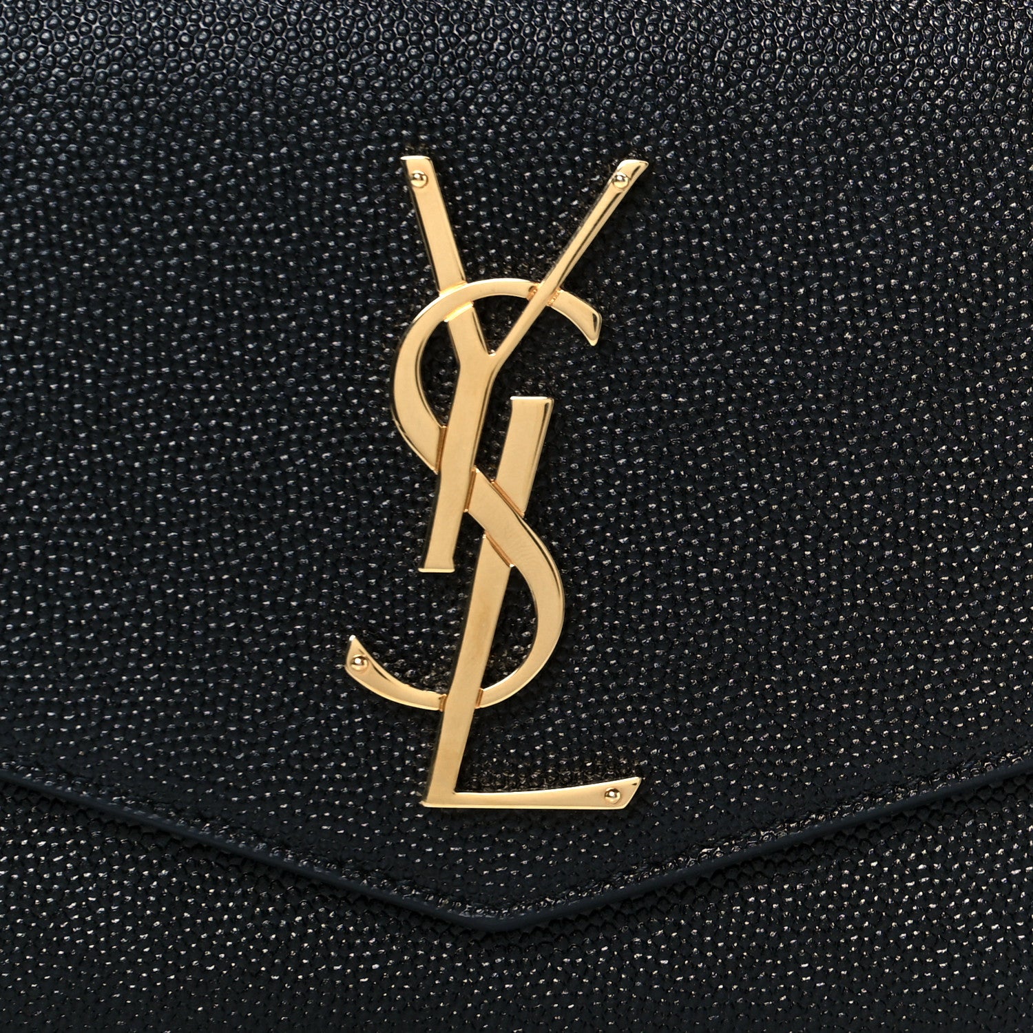 Saint Laurent Grain De Poudre Monogram Uptown Wallet Black 20 of 22