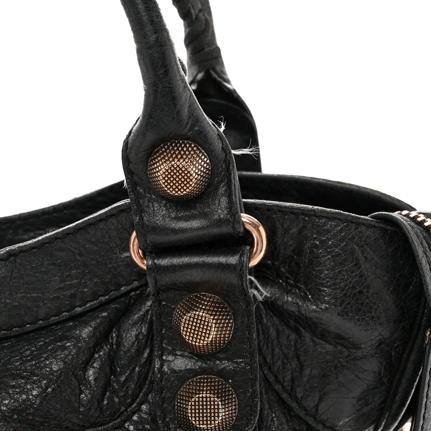 Agneau Giant 21 Rose Gold Hardware City Black