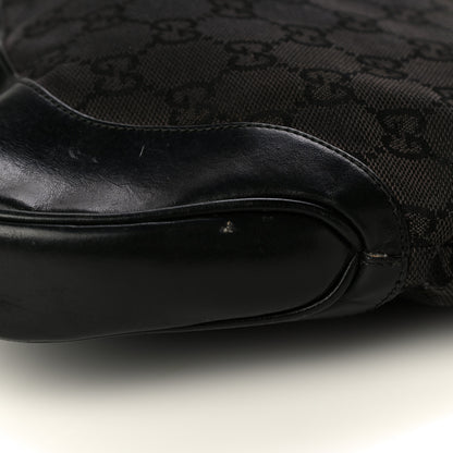 Gucci Monogram Small Jackie O Hobo Black 13 of 33